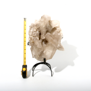 Smoky Quartz Cluster on Iron Stand U#4 - 10" from The Rock Space