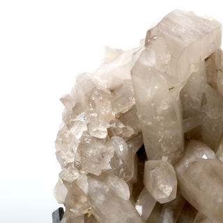 Smoky Quartz Cluster on Iron Stand U#4 - 10" from The Rock Space