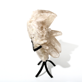 Smoky Quartz Cluster on Iron Stand U#4 - 10" from The Rock Space