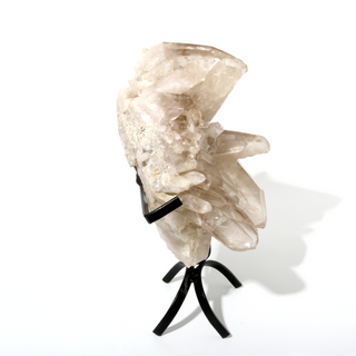 Smoky Quartz Cluster on Iron Stand U#4 - 10" from The Rock Space