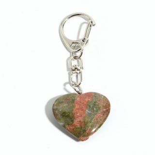 Unakite Heart Charm - Pack of 5 - 1" from The Rock Space