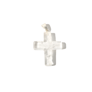 Clear Quartz B Cross Pendant - Pack of 5 from The Rock Space