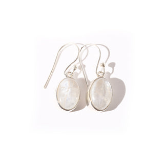 Rainbow Moonstone Cabochon Earrings #1    from The Rock Space