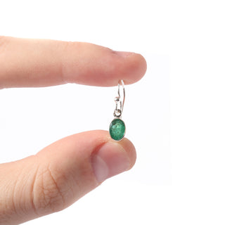 Emerald Cabochon Earrings #2    from The Rock Space