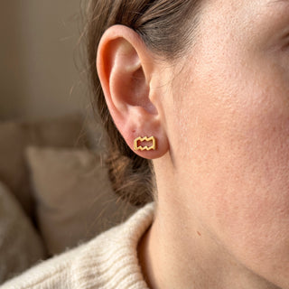 Gold Plated Zodiac Earrings from Stonebridge Imports