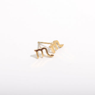 Gold Plated Zodiac Earrings Scorpio from Stonebridge Imports