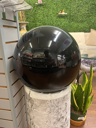 Obsidian Black Sphere U#1 - 137 lb from The Rock Space