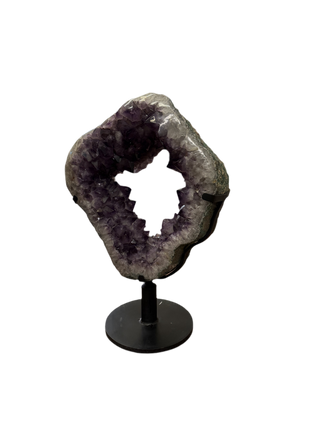 Amethyst Ring Cluster on Iron Stand U#4 - 47kg from The Rock Space