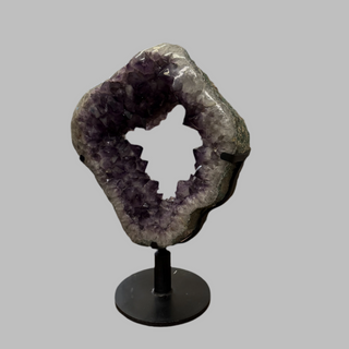 Amethyst Ring Cluster on Iron Stand U#4 - 47kg from The Rock Space
