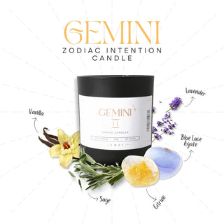 Crystal Zodiac Candle Gemini from The Rock Space