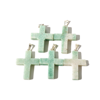 Aventurine B Cross Pendant - Pack of 5 from The Rock Space