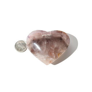 Amethyst and Smoky Quartz Heart #3 - 1 1/2" from The Rock Space