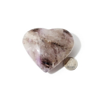 Amethyst and Smoky Quartz Heart #5 - 2" from The Rock Space