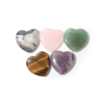 Tiny Heart 5 Pack - Assorted (Contains Dyed Stones) from The Rock Space