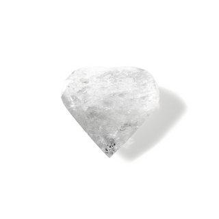Clear Quartz A Faceted Heart #5 - 2" from The Rock Space
