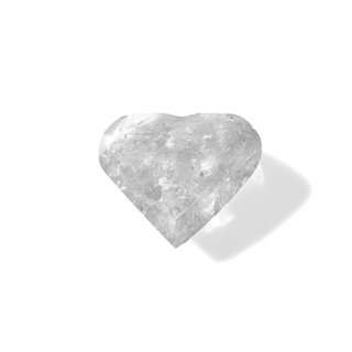 Clear Quartz A Faceted Heart #6 - 2" from The Rock Space