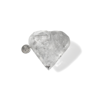 Clear Quartz A Faceted Heart #6 - 2" from The Rock Space