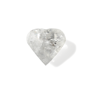 Clear Quartz A Faceted Heart #6 - 2" from The Rock Space