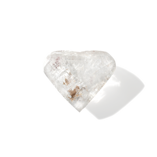 Clear Quartz A Faceted Heart #7 - 2" from The Rock Space