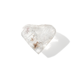 Clear Quartz A Faceted Heart #7 - 2" from The Rock Space