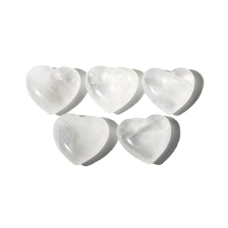 Clear Quartz Mini Heart Carving - 5 Pack from The Rock Space