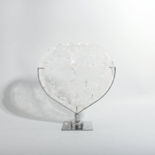 Clear Quartz Heart on Stand Unique #1 from Stonebridge Imports