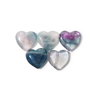 Fluorite Mini Heart Carving - 5 Pack from The Rock Space