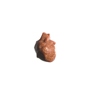 Brown Goldstone Heart Carving w/Aorta - SM    from The Rock Space