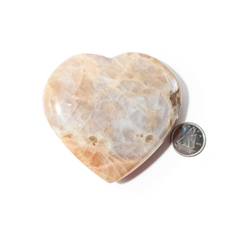 Peach Moonstone Heart from The Rock Space