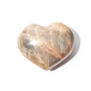 Peach Moonstone Heart #6 - 2" to 3 1/4" from The Rock Space