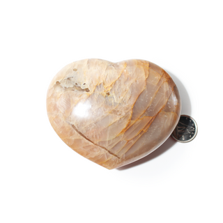 Peach Moonstone Heart from The Rock Space