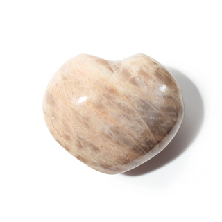 Peach Moonstone Heart #8 - 2" to 3 1/2" from The Rock Space