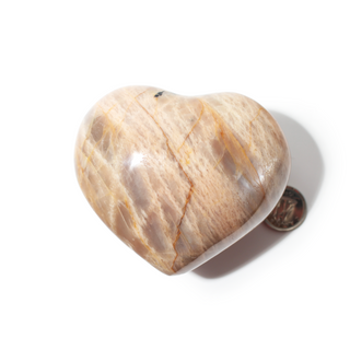 Peach Moonstone Heart from The Rock Space