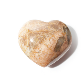 Peach Moonstone Heart #9 - 2 3/4" to 4" from The Rock Space