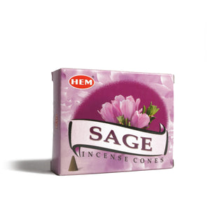 Sage Hem Incense Cones - 10 Pack from The Rock Space