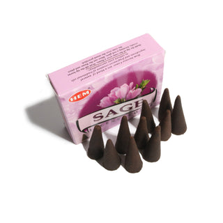 Sage Hem Incense Cones - 10 Pack from The Rock Space