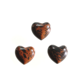 Mahogany Obsidian Puffy Mini Heart - 3 pack    from The Rock Space