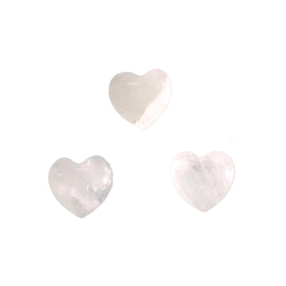 White Quartz Puffy Mini Heart - 3 pack    from The Rock Space