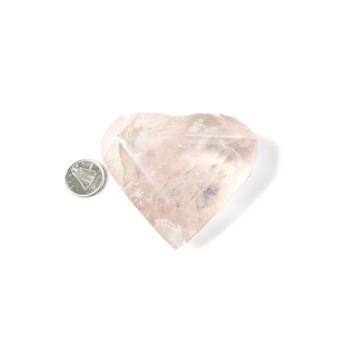 Rose Quartz A Faceted Heart #5 - 2" from The Rock Space