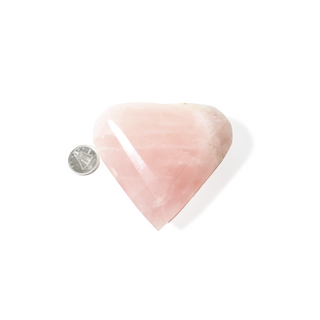 Rose Quartz A Faceted Heart #6 - 2" from The Rock Space