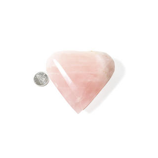 Rose Quartz A Faceted Heart #6 - 2" from The Rock Space