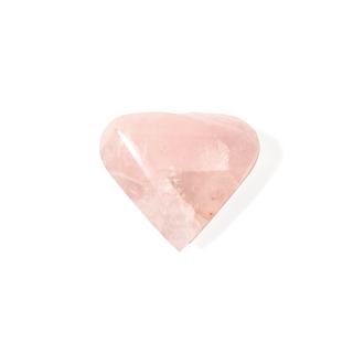 Rose Quartz A Faceted Heart #6 - 2" from The Rock Space