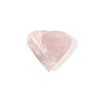 Rose Quartz A Faceted Heart #7 - 2" from The Rock Space