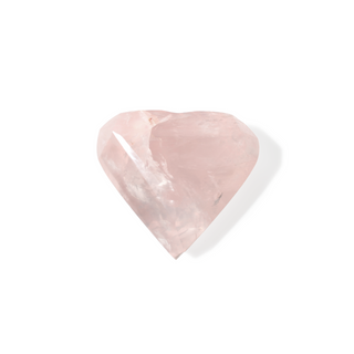 Rose Quartz A Faceted Heart #7 - 2" from The Rock Space