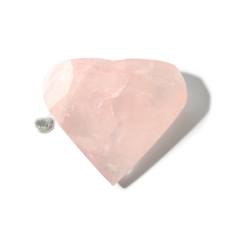 Rose Quartz Faceted Heart Unique #6 - 4 1/2"