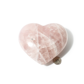 Rose Quartz Heart Unique #3 - 4" from Stonebridge Imports