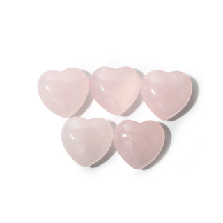 Rose Quartz Heart Pocket - 5 Pack from The Rock Space