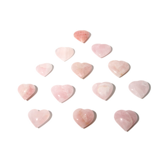 Rose Quartz B Heart Carvings - 5 to 13 Pieces - 1kg Box    from Stonebridge Imports