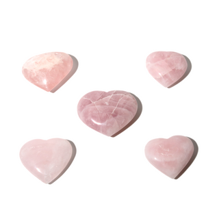 Rose Quartz B Heart Carvings - 5 to 13 Pieces - 1kg Box    from Stonebridge Imports