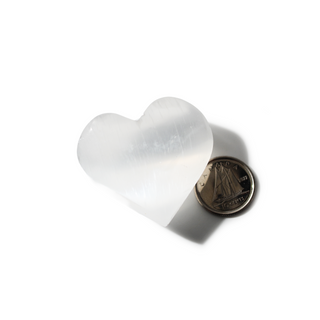 Selenite Heart #1 - 3 Pack - 1"